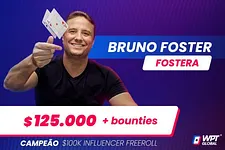 Bruno Foster crava Freeroll dos Influenciadores do WPT Global e fatura mais de US$ 125.000