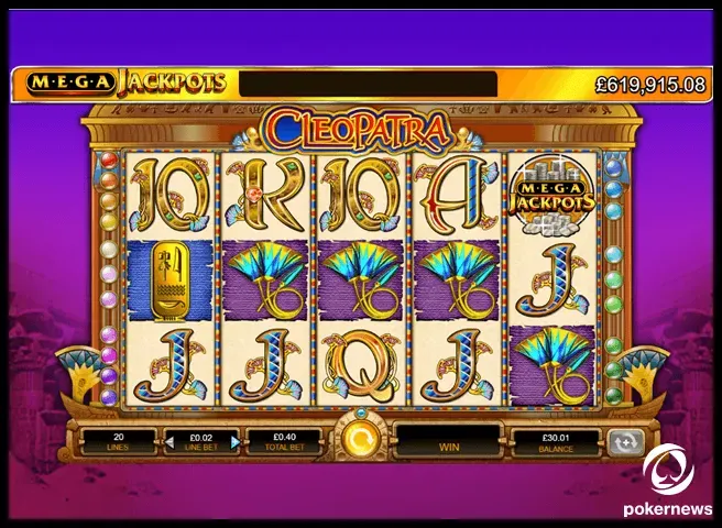 Cleopatra slot jackpot