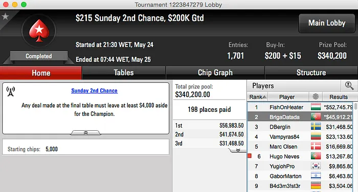 Brigadatada 2º no Sunday 2nd Chance (k) & Mais 101