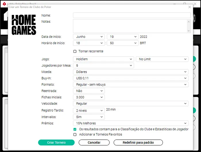 home games pokerstars