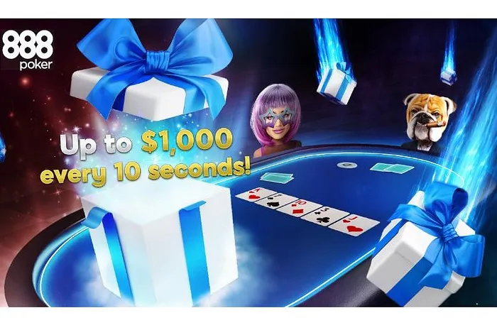 Win BLAST Tickets, Freeroll Entry and straight-up cash every 10 seconds with 888poker Gift Drops in Made to Play Software