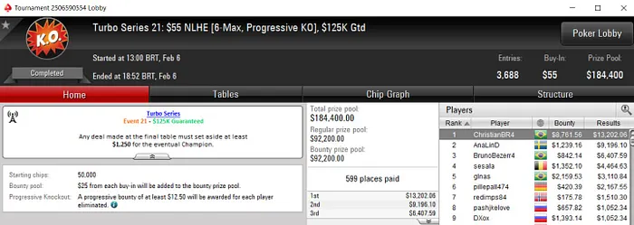 Lobby de poker do PokerStars