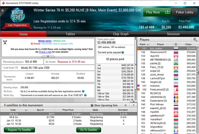 pokerstars poker online