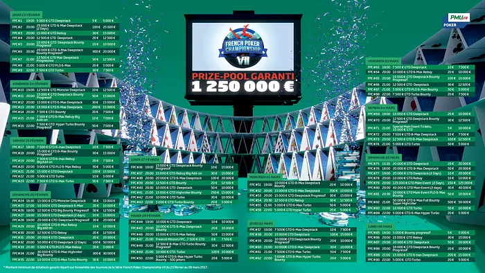 PMU Poker : Le calendrier complet des FPC 101