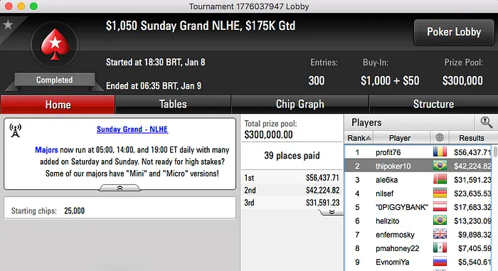 thipoker10 Vice no Sunday Grand (k) & Mais 101