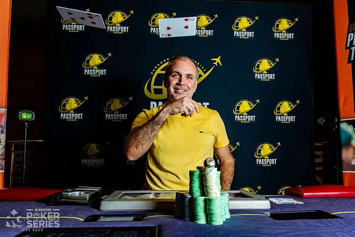 Sergio Giha $1,100 Main Event Winner