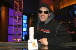 Phil Laak vainqueur de la première manche de la PartyPoker Premier League IV le vendredi 12 février 2010.