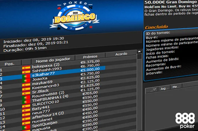 Gran Domingo da 888poker