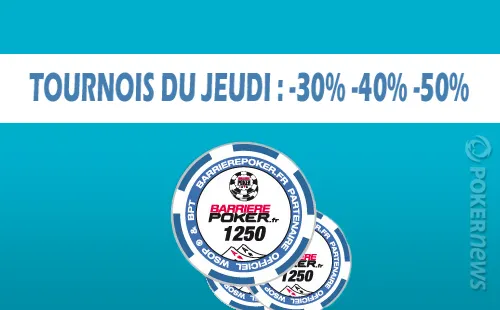 Barrière Poker : buy-ins en soldes ce jeudi 4 août