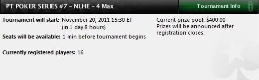 PT Poker Series 2011 - Evento #7 hoje Às 20:30 na PokerStars 102
