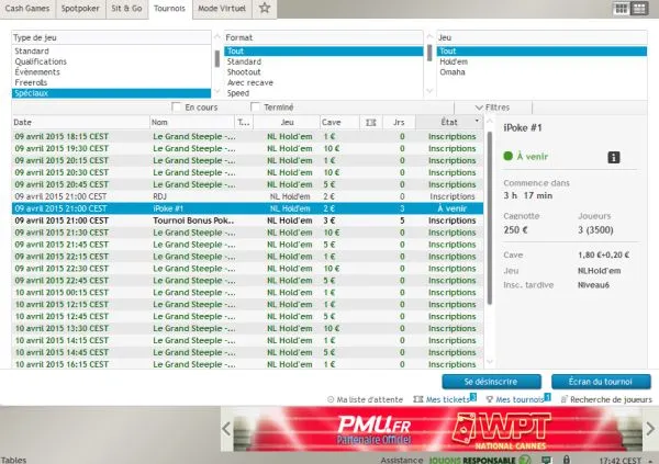 500€ en freeroll sur PMU Poker avec PokerNews 102