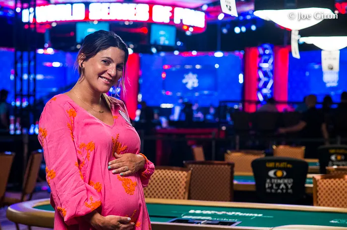 Natasha Mercier and Baby Bump Hit the Felt at the WSOP 0001