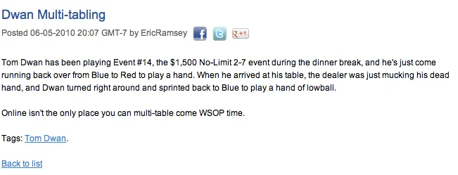 The World Series of Double Dipping 101