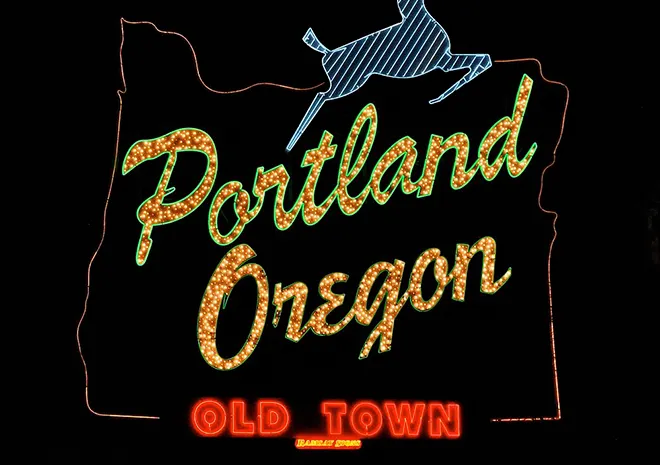 Portland, Oregon sign