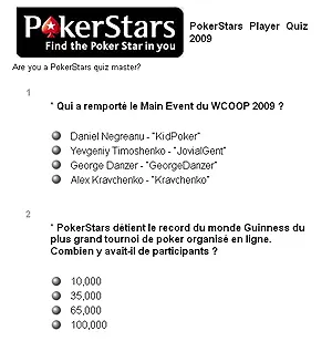 PokerStars Quiz : testez vos connaissances et gagnez un ticket 102