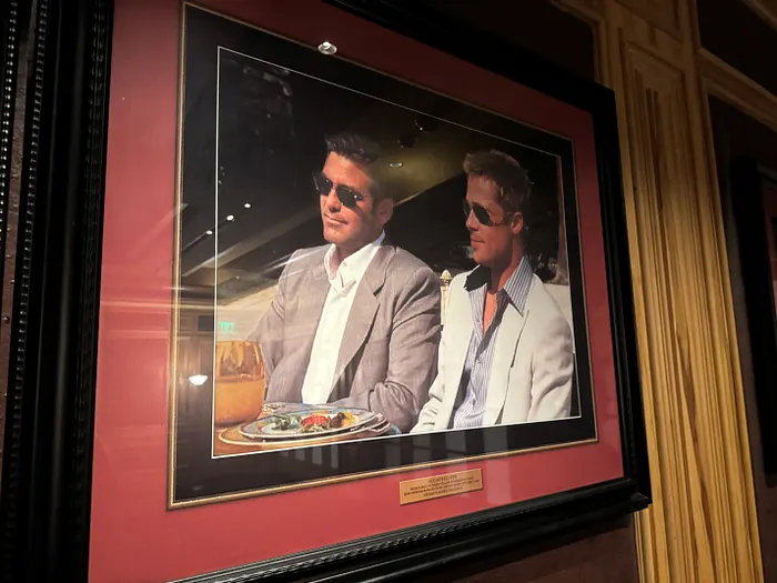 A photo on the wall of a backroom that would potentially host private games