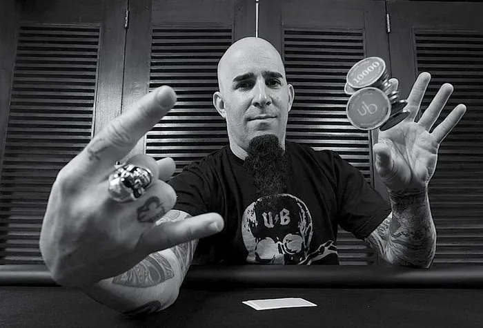 A promo photo for Ultimate Bet (Courtesy Scott Ian)