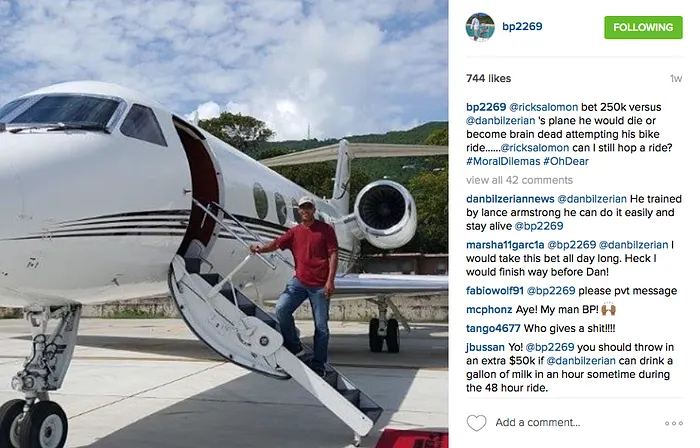 Dan Bilzerian and Samantha Abernathy Complete Vegas-To-L.A. Bike Rides 104