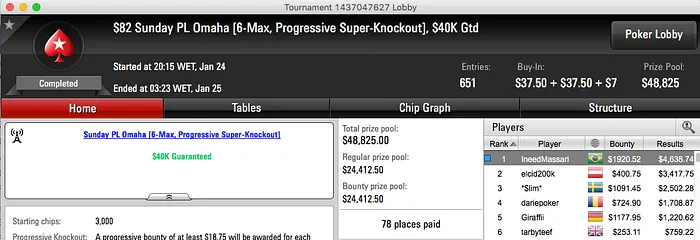 ValterBr@nco Crava Sunday Warm-Up (k), lmn_7 Crava o Sunday Rebuy (k) & Mais 111