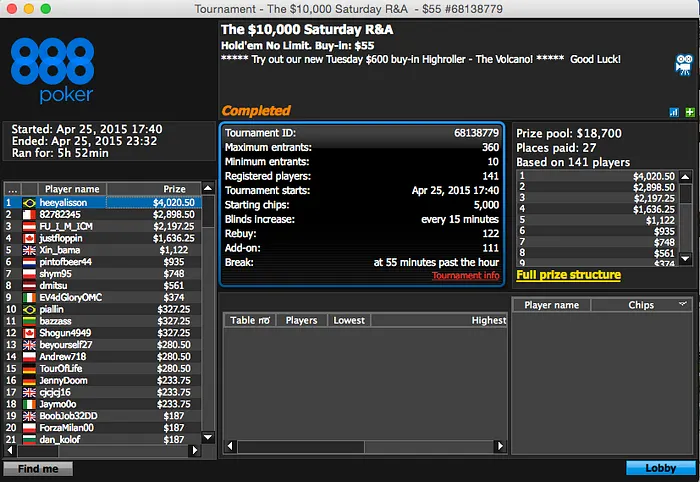 Alisson "heyalisson" Piekazewicz Crava ,000 Rebuys do 888poker & Mais 101