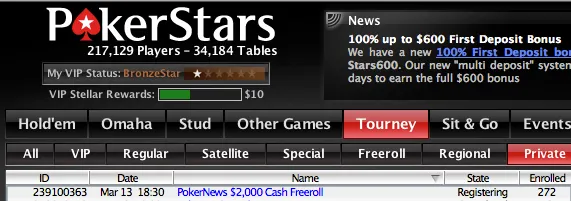 ,000 Cash Freerolls Exclusivos para Jogadores PokerNews na PokerStars 101