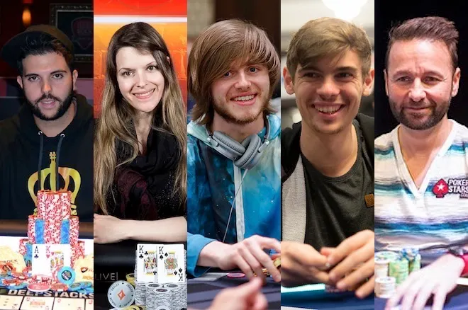 Salomon Ponte, Maria Lampropulos, Charlie Carrel, Fedor Holz and Daniel Negreanu