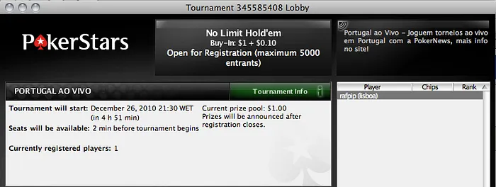 Portugal ao Vivo na PokerStars às 21:30 102