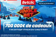 Jingle Bet : 700 000 € de Cadeaux à Gagner Jusqu’à Noël sur Betclic