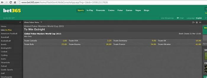 La cote du Team France fait les montagnes russes avant les Global Poker Masters 101