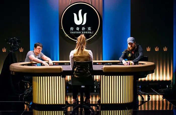Isaac Haxton (left) and Steve O'Dwyer (right) heads-up