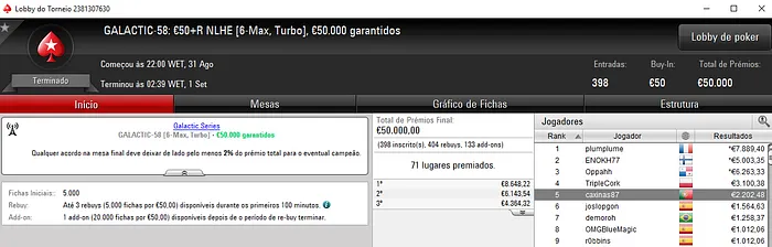 Galactic Series com Bons Prémios para kakiers e allinfinity & Mais 104