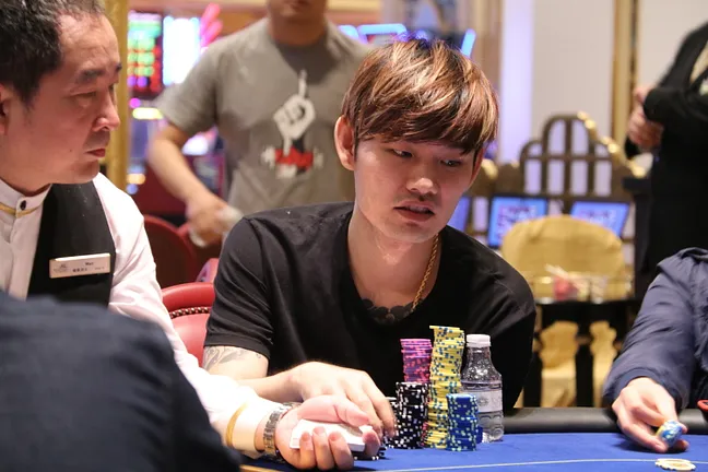 Poker King Cup Macau Main Event Day 1C chip leader Yah Loon Lim