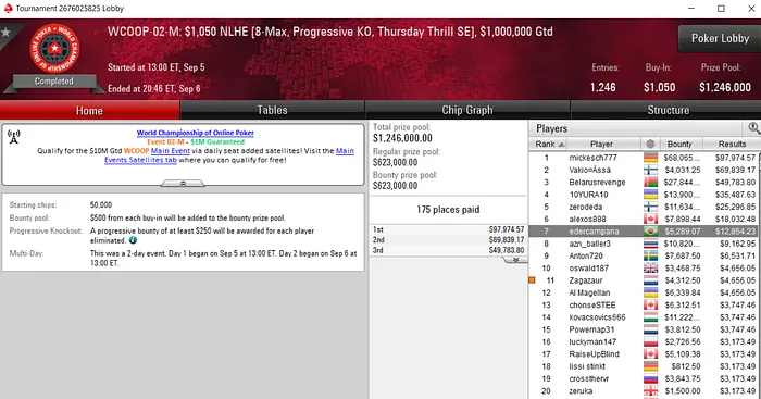 Lobby de poker do PokerStars