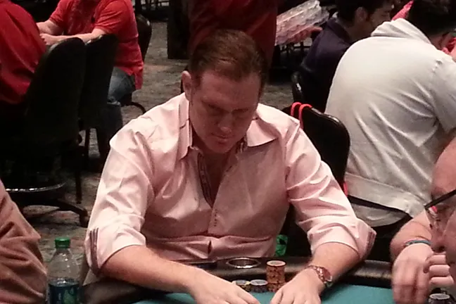 Andy Frankenberger on Day 1a of the 2013 WSOP Circuit Foxwoods.
