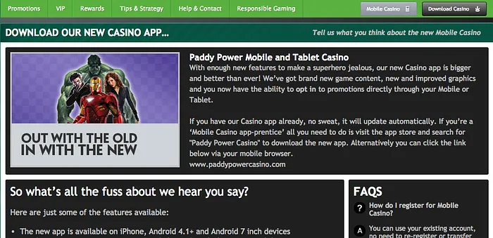 paddy power mobile casino