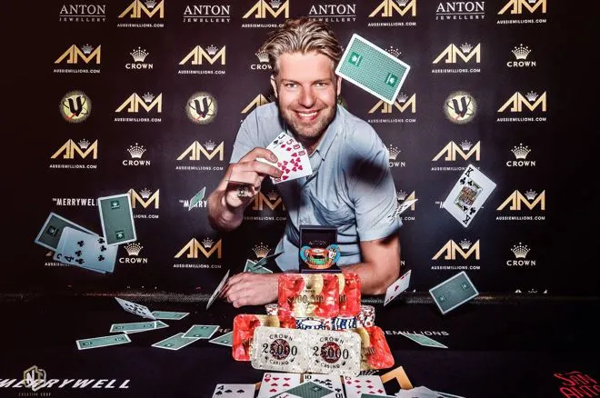 Jorryt van Hoof at the 2020 Aussie Millions