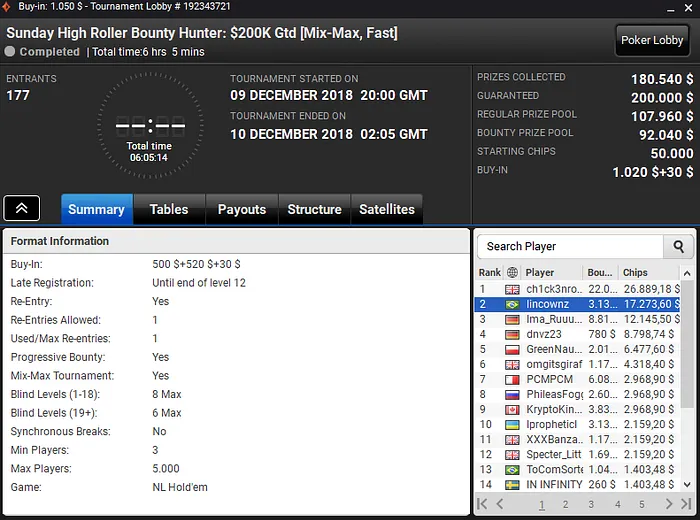 Quatroe3ehFLIP, NevilleWeeee e lincownz Forram Pesado no partypoker 103