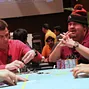 Shannon Shorr and Laz Hernandez on Day 2 of the 2014 Borgata Winter Poker Open Main Event