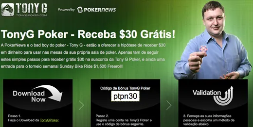  Grátis na Tony G Poker 101