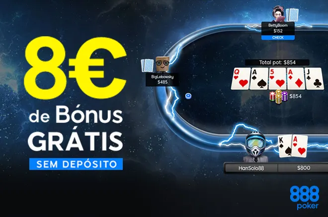 888poker Portugal - €8 Grátis
