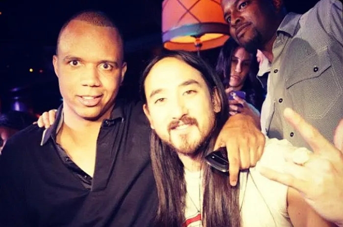 Phil Ivey and Steve Aoki