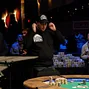 Antoine Saout reacts to the river that eliminates him in third place