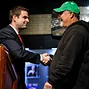 Jack Effel congratulates Tom Schneider, winner of WSOP Event #15: $1,500 H.O.R.S.E.