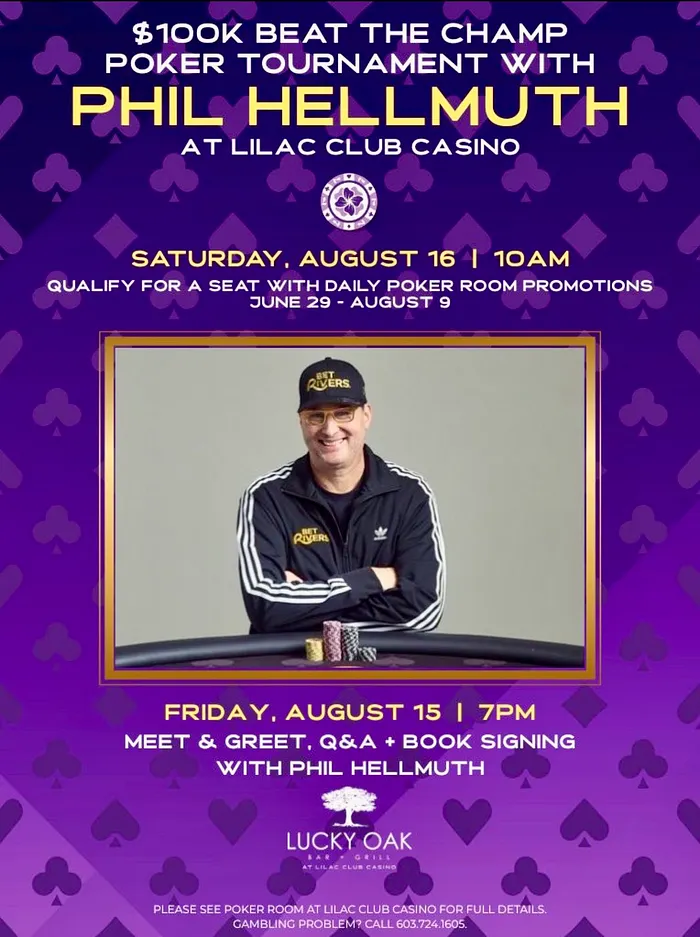 Hellmuth Headed to New Hampshire for 0K “Beat the Champ” Tournament Weekend 101