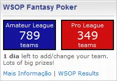Liga Fantasy WSOP no ChipMeUp 101