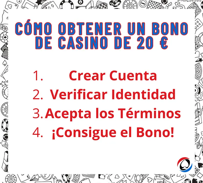 CÓMO OBTENER UN BONO DE CASINO DE 20 €