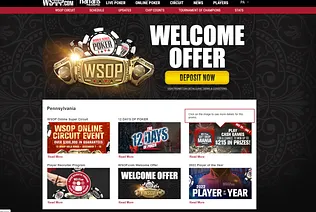 WSOP Poker PA bonus list and current promotions