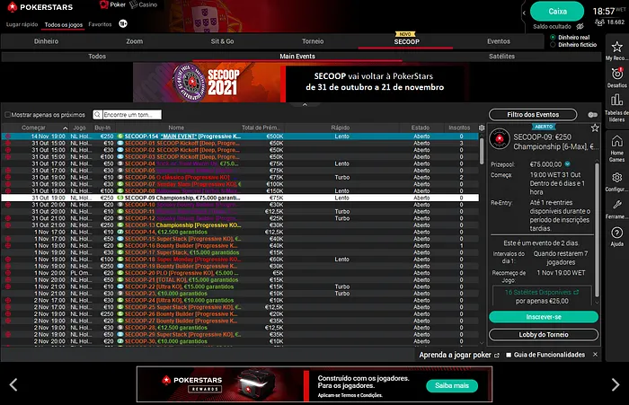 lobby secoop 2020 pokerstars portugal