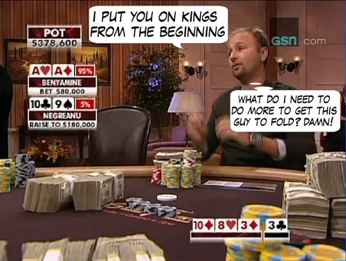 High Stakes Poker Cómico! Negreanu vs Benyamine 118