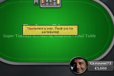 Leo Laslandes 'Gastounet73', vainqueur du Pokerstars Super Tuesday à 1000€ (gain de 12.716€).